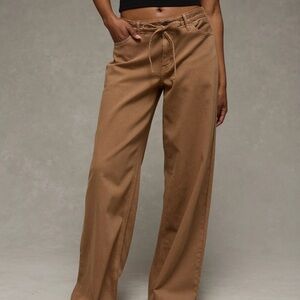 American Eagle Outfitters Brown Flare & Wide Leg Jeans size 24/00 short